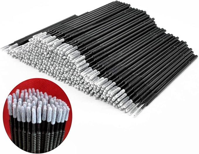 AIVIAI Disposable Micro Applicator Brush for Makeup, 400pcs (Black)