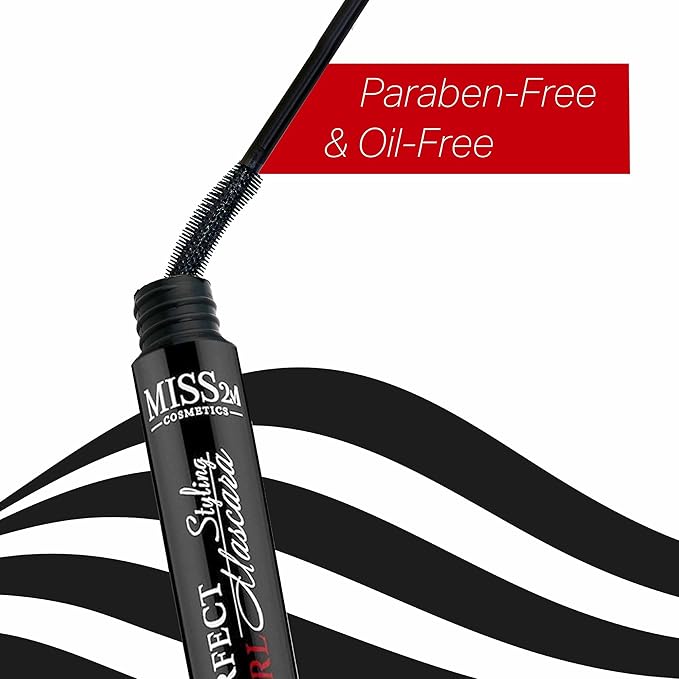 Perfect Curl Curling Lash Lift Lengthening Mascara that Holds Curl, Best Curling Mascara for Curly Lashes | No Flaking, Smudging, or Clumping, 0.21 Fl Oz