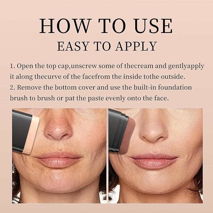 O'CHEAL Face Foundation Contour Stick Long-wear Lightweight Brighten Stick Blemish Contouring Face Concealer Beauty Makeup 05#DEEP WHEAT COLOR