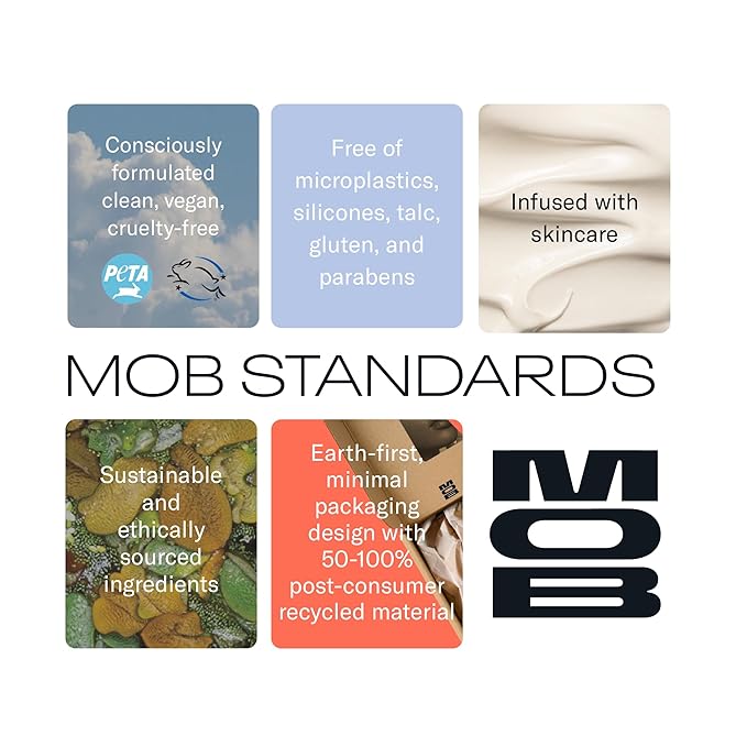 MOB Beauty Smooth Precision Waterproof Lip Liner M159 Cool-Toned Taupe – Long-Wearing, Glide-On Formula with 100% Natural Ingredients, Vegan and Cruelty-Free, Plastic-Free Formula and Packaging