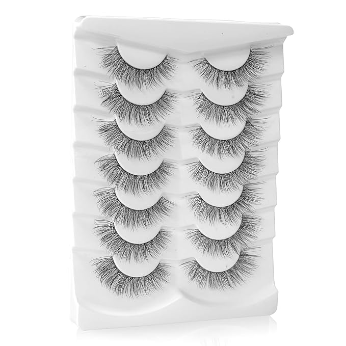 Onlyall Wispy Lashes Natural Flared False Eyelashes Fake Lashes A70