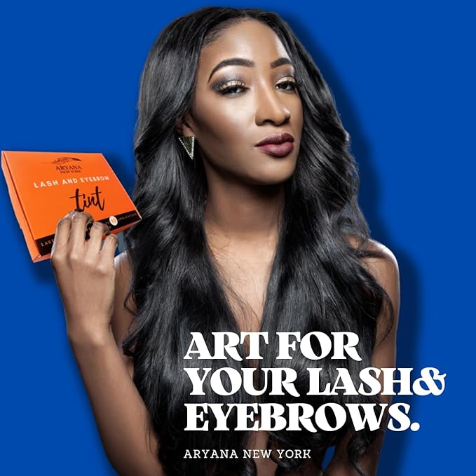 ARYANA NEW YORK LASH AND EYEBROW KIT - Up to 10 Applications - Black and Brown 5 ML - With Brow Brush