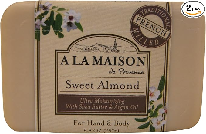 A LA MAISON BAR SOAP,SWEET ALMOND, 8.8 OZ