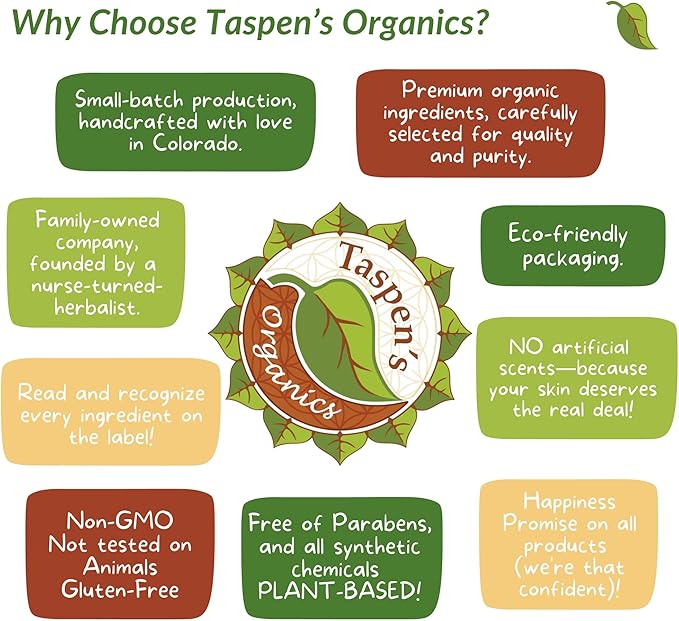 Taspen's Organics Magnesium No More Aches Cooling Cream - Muscle Relief- Sore Muscles & Post-Workout Recovery - Natural Comfort for Tension & Cramps - Made in USA (1.7 oz)