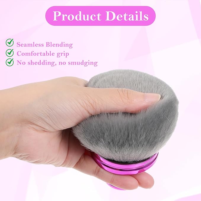 Extra Large Self Tanning Brush,Body Makeup Brush for Self Tanner Wide Head Makeup Blender Oval Foundation Blend Tool Tan Back Applicator Face Body Cosmetics Tool