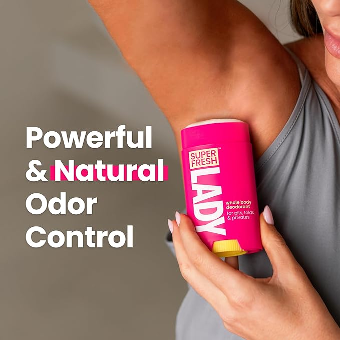 Super Fresh Aluminum Free Deodorant Stick for Women, Non Toxic Coconut and Vanilla Whole Body Odor Control, Skin Safe, 1 Pack
