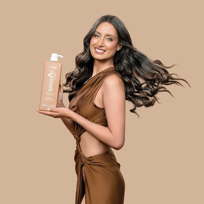 320Pure Moisture Rich Shampoo, Professional Salon, Nourishes and Repairs All types of Hair, Keratin-Omega, Argan Oil, (32oz)