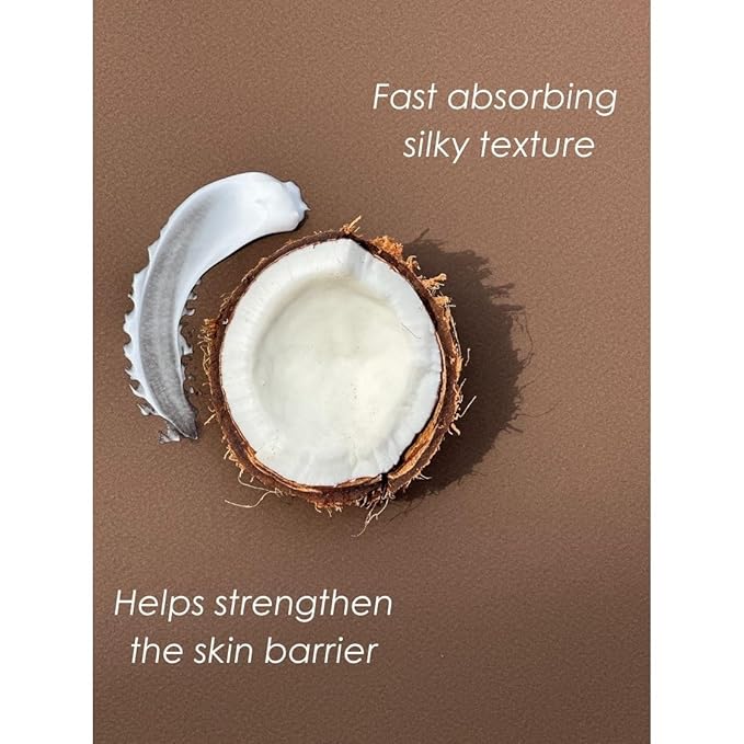 La Panna Coffee & Coconut Milk Body Cream for Women & Men | 72H Deep Moisture Cream with Hyaluronic Acid & Vitamin E | Hydrates, Nourishes & Softens | Fast Absorbing | Cruelty-Free & Vegan | 2.5 fl oz