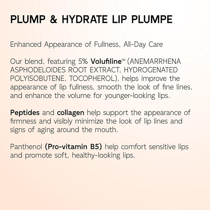 YouthVibe Hydrating Lip Primer & Plumper Gloss - 5% Volufiline™, Squalane, Shea Butter, Collagen, Peptide & PDRN - Plumping, Anti-Aging, Nourishing Lip Care for Smoother, Softer Lips