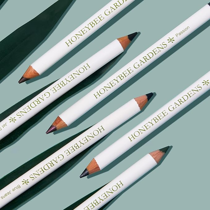 Honeybee Gardens Effortless Eye Liner Pencil in Blue Jeans, Rich Pigmentation, Smooth, Long-Wearing, Vegan, Gluten-Free