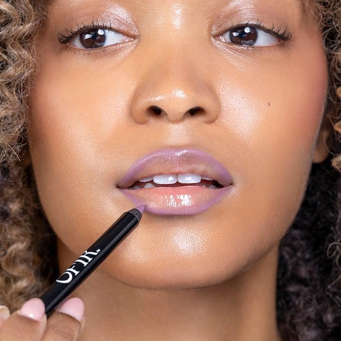OFIR Longwear Demi-Matte Lip Pencil | Smudge-Proof, Easy Glide, Hydrating, Long-Lasting Color | Go There! - Muted Purple Lip Liner Pencil | 0.042 OZ