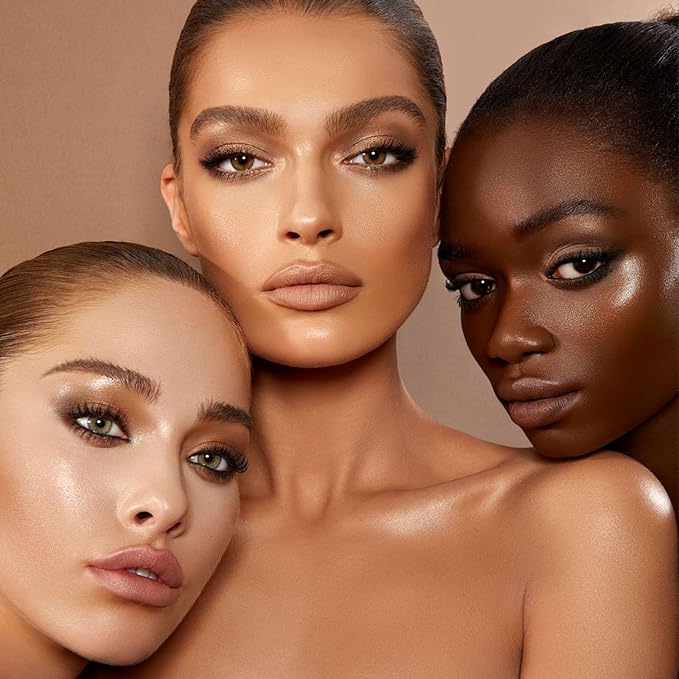 Neutral Eyeshadow Palette, Nude Eyeshadow Palette, Matte Eye Shadow Makeup Palette, Long-Lasting Wear, Vegan, Cruelty-Free - 0.3 oz (shimmer champagne)