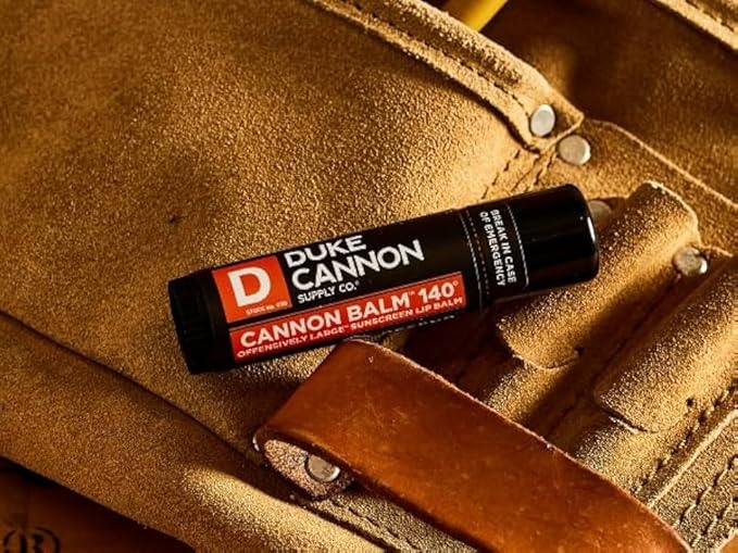 Duke Cannon Cannon Lip Balm 140ยฐ & Tactical Lip Protectant Bundle - SPF 30 & SPF 15, Blood Orange Mint & Fresh Mint Flavors, 4-Pack (2 Pack Each Flavor)