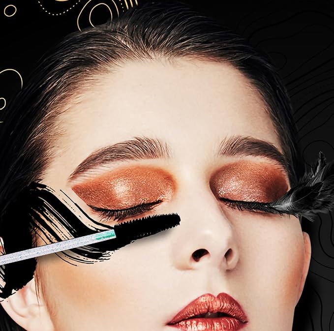 BIHRTC 100PCS Eyebrows Eye Lash Brushes Mascara Wands Disposable Silicone Lip Applicators liner Brushes Makeup Tools Lash Wand for Women Girls Salon Beauty Cosmetic Make Up Tool