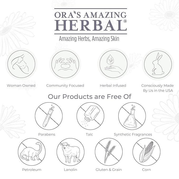 Ora's Amazing Herbal Ultra Healing Body Butter, Intensive Moisturizer For Dry Skin, Hand Cream with Organic Shea Butter, Marjoram & Bergamot Essential Oil, Herbal Skincare, Citrus Grove Scent, 2 oz