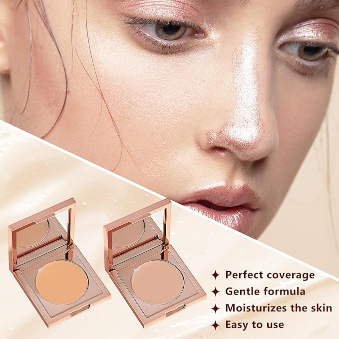 Colored Clay CC Undereye Concealer,Undereye Concealer Circles,Color Corrector for Dark Circles with Brush, CC Undereye Concealer (Light skin, 01)