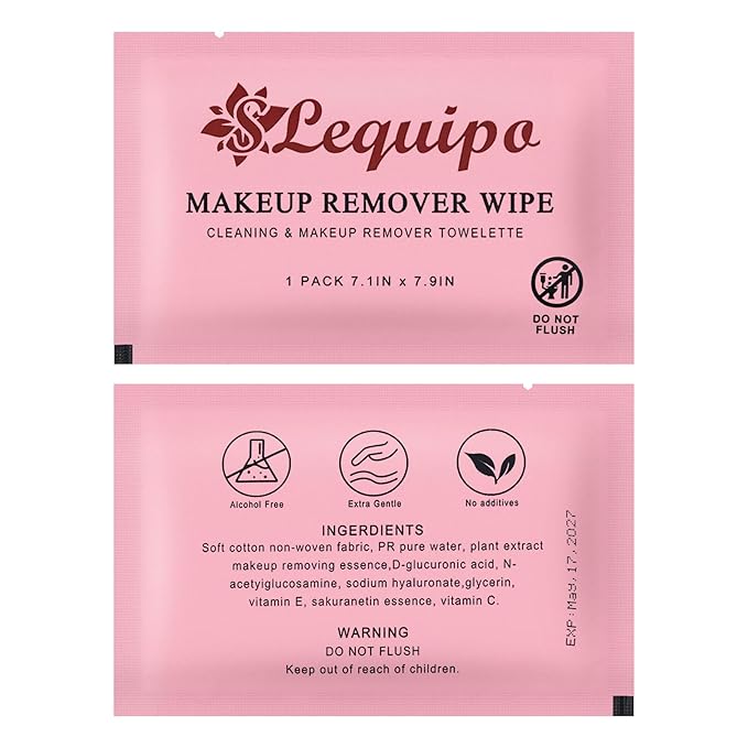 200 pcs Makeup Remover Wipes Bulk Individually Wrapped