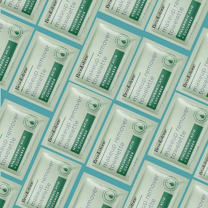 Brookstone Individual Makeup Remover Wipes - Ultra Soft, Makeup Remover Wipe Individually Wrapped, Gently Cleanse & Remove Makeup, 40 Count Makeup Wipes Individually Wrapped
