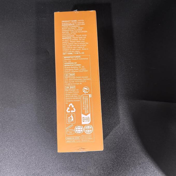 Turmeric Facial Cleanser, Deep Cleansing Facial Wash With Brush, Turmeric Foaming Cleanser for All Skin (2Pcs)