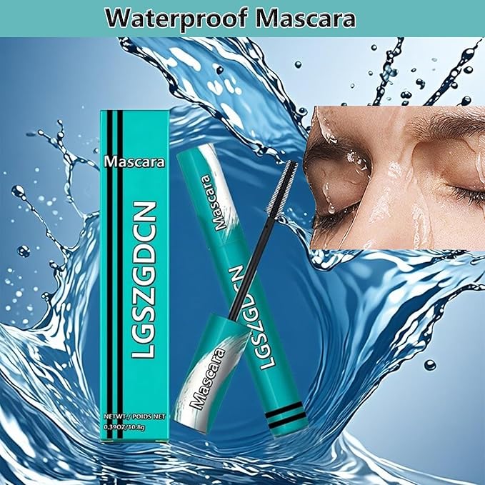 mascara Extensions brown Mascara Thick and slender Waterproof Sweatproof Washable Mascara Makeup Volumizing Lengthening Defining Curling Multiplying No Clumping MASCARA Brown