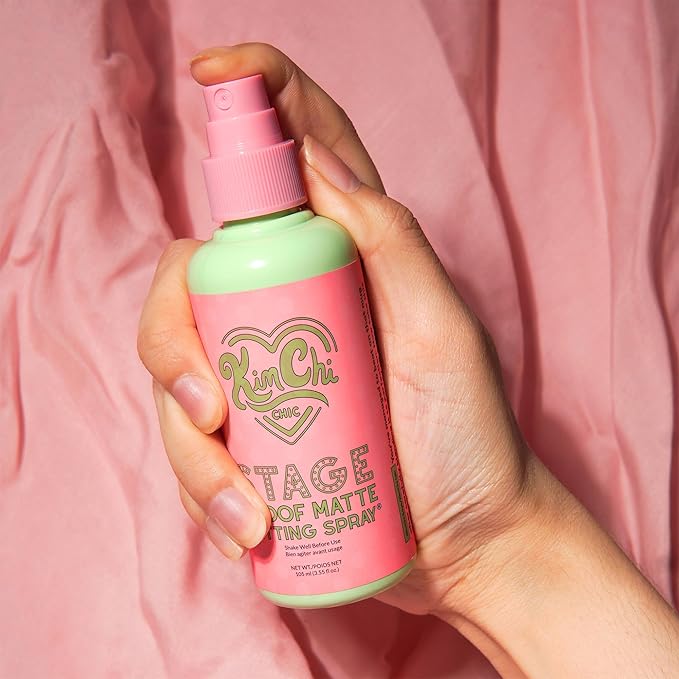 Kimchi Chic Beauty Stage Proof Matte Setting Spray, Makeup Finishing Mist and Fixative for All Skin Types, 3.55 fl oz