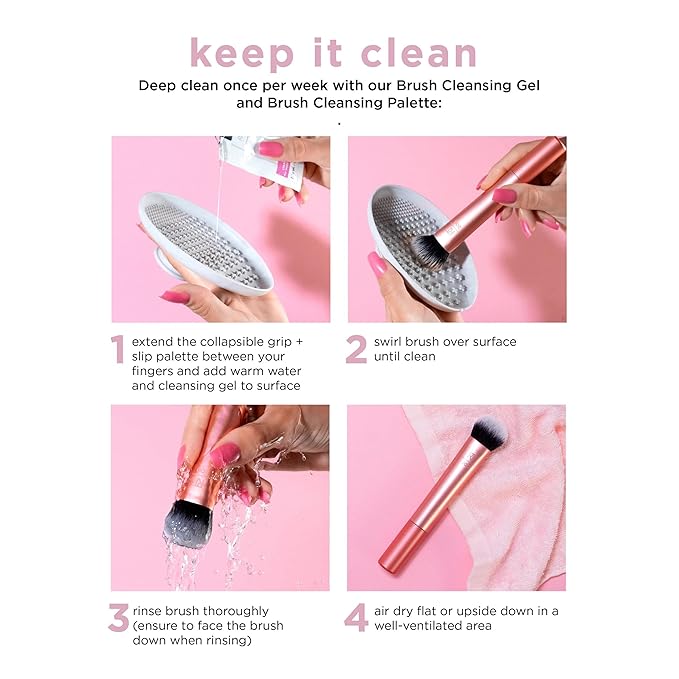Real Techniques Brow Shaping Set, Spoolie, Tweezers & Brow Brushes, Dual-Ended Tools, For Styling, & Shaping Eyebrows, Get Full, Fluffy Brows, Multiuse Brushes, Cruelty-Free, 3 Piece Set