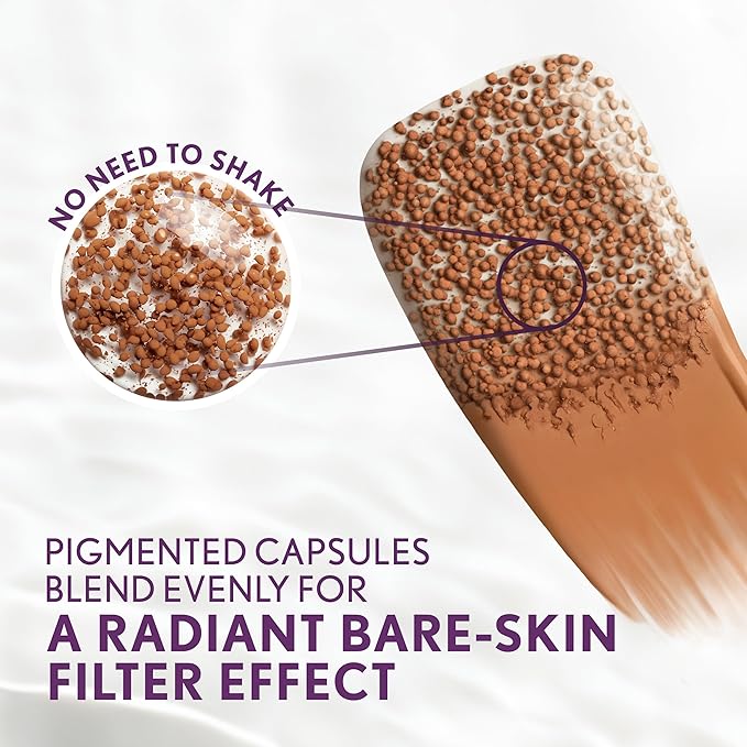 Covergirl Simply Ageless Skin Perfector Essence Foundation, 70 Rich, Tinted Skincare Makeup Hybrid, Sheer Tint, Radiant Finish, Glowy Finish, Vegan Formula, 1.0oz