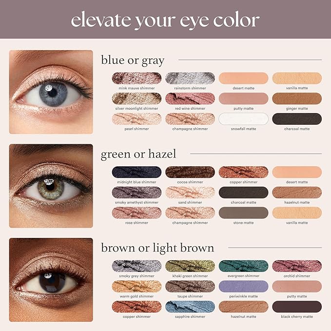 Julep Eyeshadow 101 Cream-to-Powder Waterproof Shadow Stick – Sand Shimmer – Long-Lasting, Crease-Proof, Champagne Toned Shimmer Cream Eyeshadow with Built-in Smudger