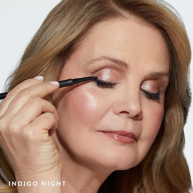 LAURA GELLER NEW YORK INKcredible Gel Eyeliner - Indigo Night - Waterproof Smudge-proof Eyeliner Pencil - Built in Sharpener
