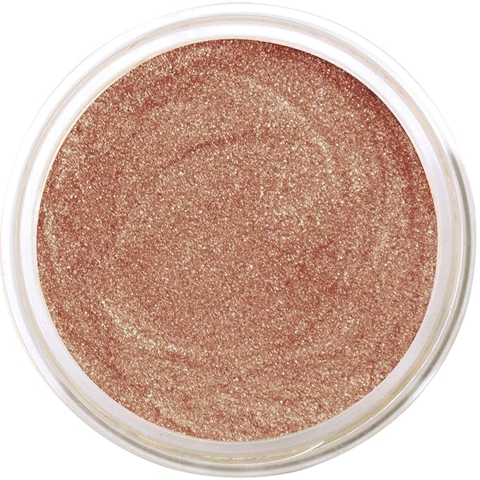 BellaTerra Cosmetics Mineral Bronzer – Travel Compact Vegan Tanning Contour Powder for Face & Body – Soft Synthetic Bristles for Smooth Foundation, Powder Sensual (Sunset Kiss)