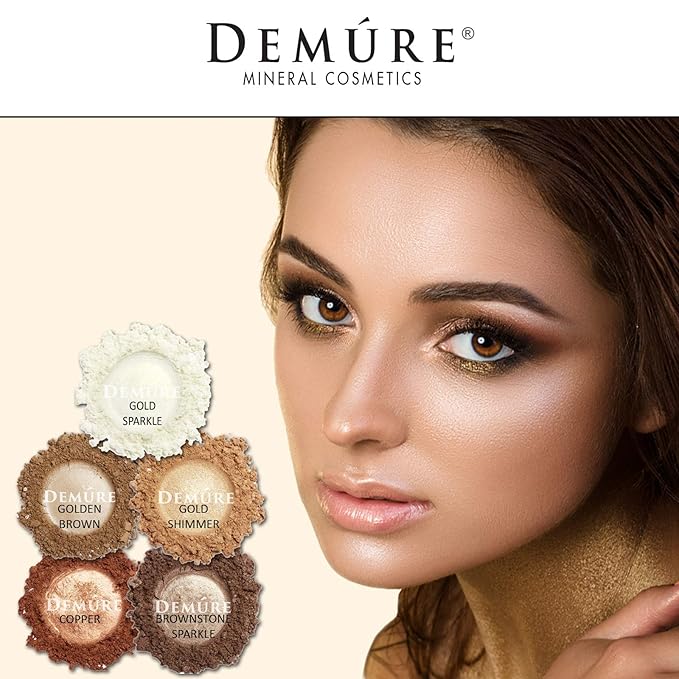 Demure Mineral Make Up (Copper) Eye Shadow, Shimmer Eyeshadow, Loose Powder, Glitter Eyeshadow, Eye Makeup, Professional Makeup