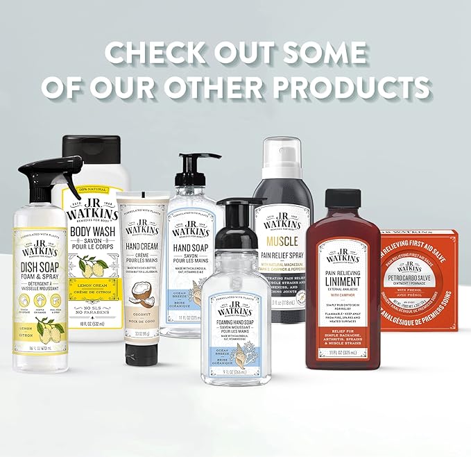 J.R. Watkins Gel Hand Soap, 3 Pack of 11 Fl Oz, Grapefruit