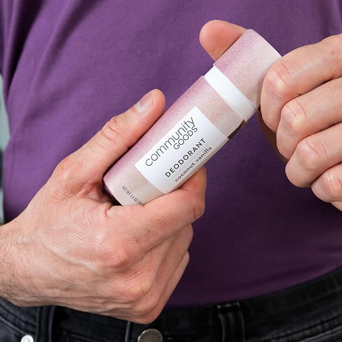 Natural Deodorant (Community Goods Deodorant, 72 Hour Odor Control | For Men and Women | Aluminum-Free, Paraben-Free, Phthalate-Free, Plastic-Free | Baking Soda, Tapioca, Vitamin E | Citrus + Cedar)