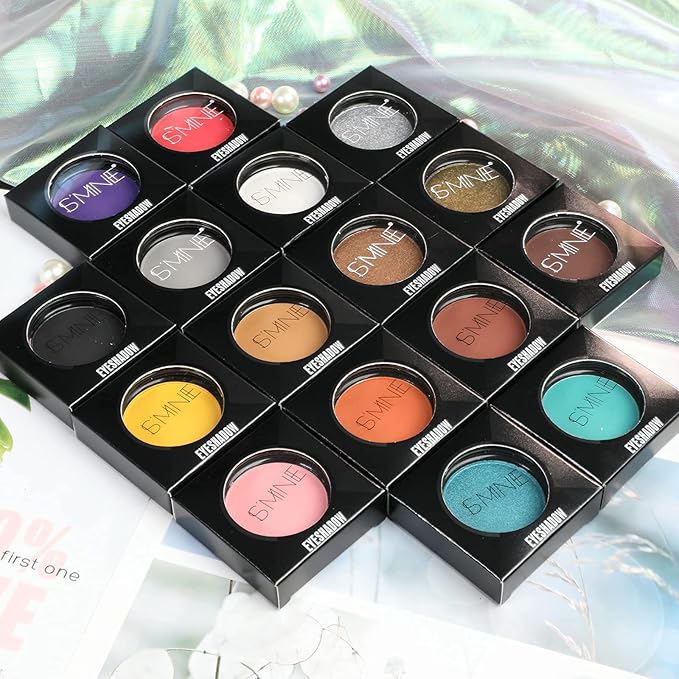 ISMINE Single Eyeshadow Powder Palette Matte Coffee, High Pigment, Longwear Single Brown Eye Makeup for Day & Night (#04)