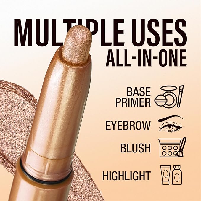 Jolilab Eyeshadow Stick Set, 2 Colors Matte Professional Bright-Colored Contouring and Highlight Eyeshadow Stick, Cream Waterproof Long Lasting High Pigmented Eye Shadow(2, 07+10 2pcs)