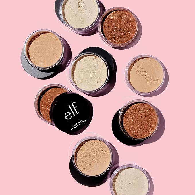 e.l.f. Halo Glow Soft Focus Setting Powder, Silky & Creates Soft Glow Without Shine, Smooths Pores & Lines, Vegan & Cruelty-Free, Deep