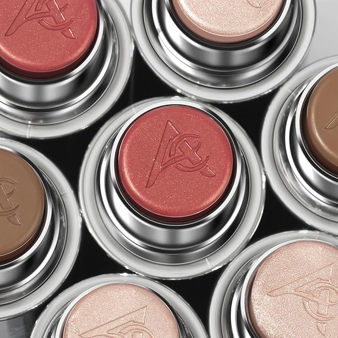 Highlighter Long Lasting, Contour Stick Makeup Naturally, Blush Makeup Smoothing, High Color Rendering, Easy To Mix, Vegan & Cruelty-Fre (Contour Stick+Highlighter)