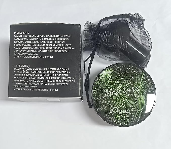 Mushroom Head Air Cushion CC Cream BB Cream Cushion Foundation Moisturizing Full Coverage Foundation Concealer Lasting Foundation Makeup Even Makeup Base Primer(Ivory)