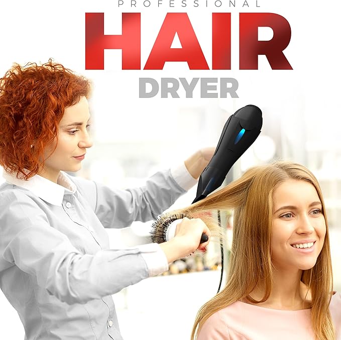 Professional 2200W Diffuser Hair Dryer for Curly and Natural Wavy Hair, Low Noise Negative Ionic Blow Dryer with Diffuser, The New Upgraded Motor & Ceramic Technology for Fast Drying by BELLFORNO