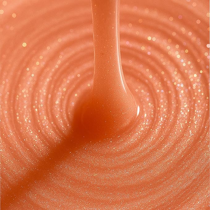 Formless Beauty | Majestic Peach Lip Gloss by Jenny McCarthy | Peach Gloss Infused with Gold Glitter | Vegan Hydrating Formula | Non-Sticky Aloe & Jojoba Infused | Paraben&Cruelty Free | Lip Enhancer