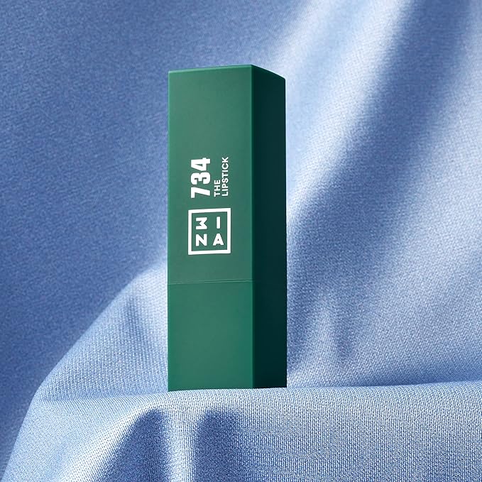 3INA The Lipstick - Moisturizing Lipstick for Women - Semi-Matte Satin Finish with 5-Hour Long Wear - Highly Pigmented and Comfortable - 734-0.16 oz