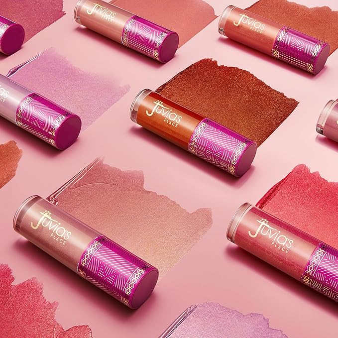Juvia's Place Blushed Liquid Blush Lighter Pink Lady Glow - Liquid Blush for Cheeks with Luminous Glow, Long-Wearing, Buildable & Highly-Pigmented Makeup, Easy to Blend
