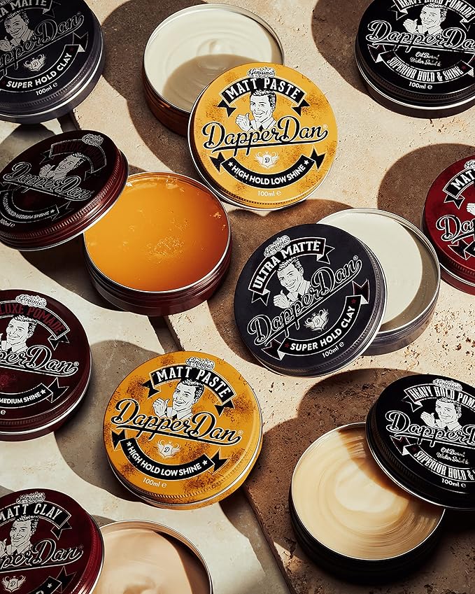 Deluxe Pomade By Dapper Dan, Medium Hold Medium Shine, No Greasiness Or Flakiness, Citrus & Vanilla Fragrance 100ml