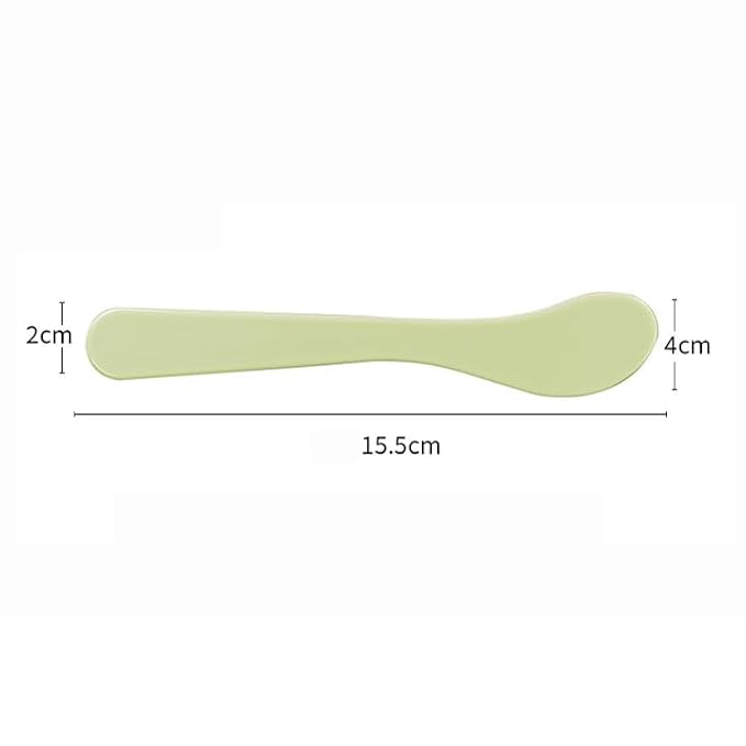 100pack Cosmetic Spatula for Face Mask Cream Stick Plastic Frosted Tip Spoon Disposable Makeup Tool for Easy Mixing, Sampling, Waxing DIY Facial Mask Skincare, 15.5 x 4cm, Reusable, 6 Colors