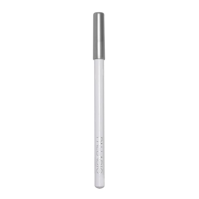 Palladio Wooden Eyeliner Pencil, Thin Pencil Shape, Easy Application, Firm yet Smooth Formula, Perfectly Outlined Eyes, Contour and Line, Long Lasting, Rich Pigment, White