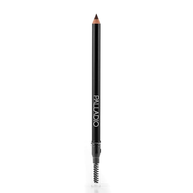 Palladio Brow Pencil & Brush for Eyebrows, Dark Brown