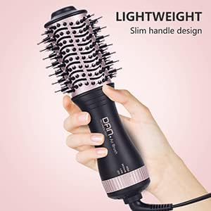 Small Hair DryerBrush，Blow Dry Brush, one Step HairDryer and volumizer,Brush HairDryer for Short Hair…