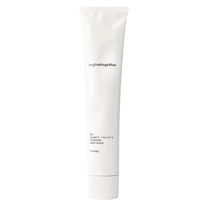 evolvetogether Hydrating Hand Cream for Women & Men | Nourishes, Protects & Moisturizes Dry Hands | No Sticky or Greasy Residue | Cruelty-Free, Paraben-Free | Made in USA (Fiji, 1.7 Oz)