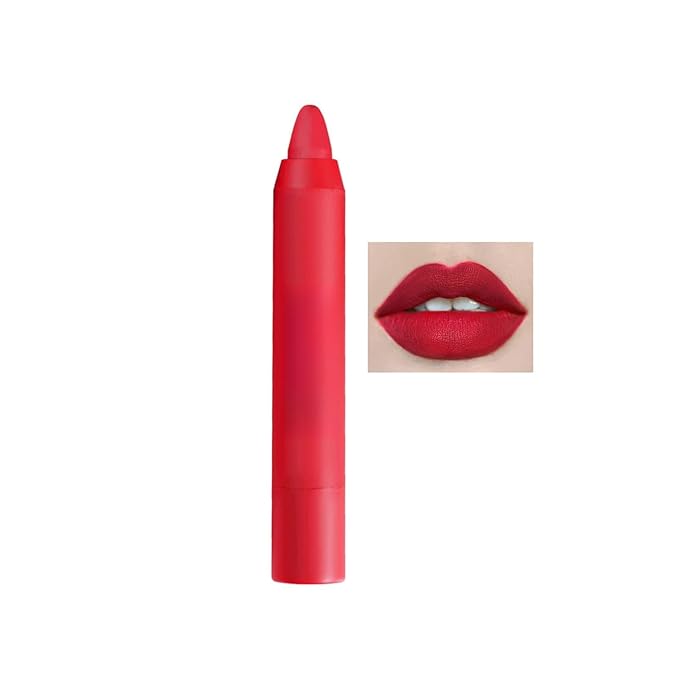 Agrifilm Matte Velvet Lipstick Lip Crayon Nourishing Non-Stick Cup Lip Stain Lip Gloss,Long-lasting Waterproof Lip Stick Lip Makeup for Women (8)