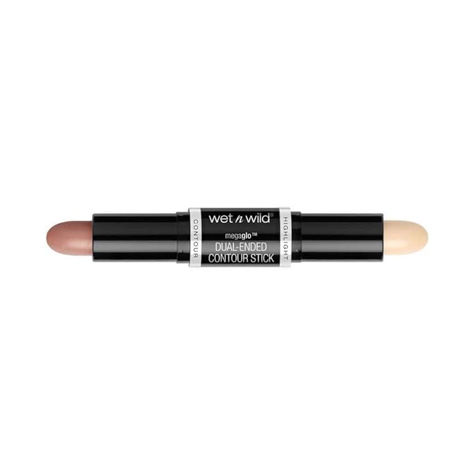 wet n wild MegaGlo Dual-Ended Contour Stick Medium/Tan, Cruelty-Free